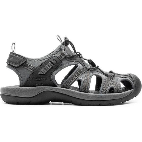 Hiking Sandals Men\'s Black Gray Athletic Cushioned Closed Toe Fisherman Shoes main image 4